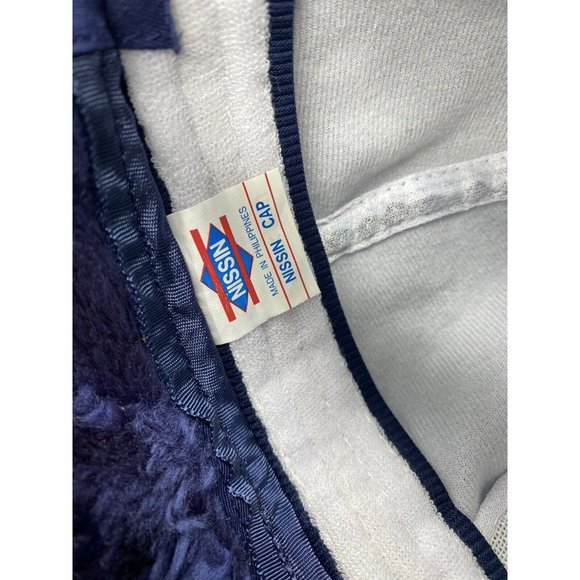 Central Virginia Supply Blue Baseball Hat Cap Vintage Strap-back w/ Ear Flaps - Picture 4 of 6